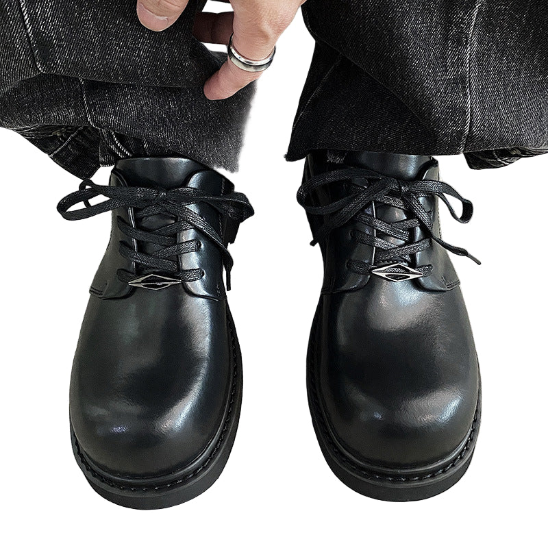 leather derby shoes