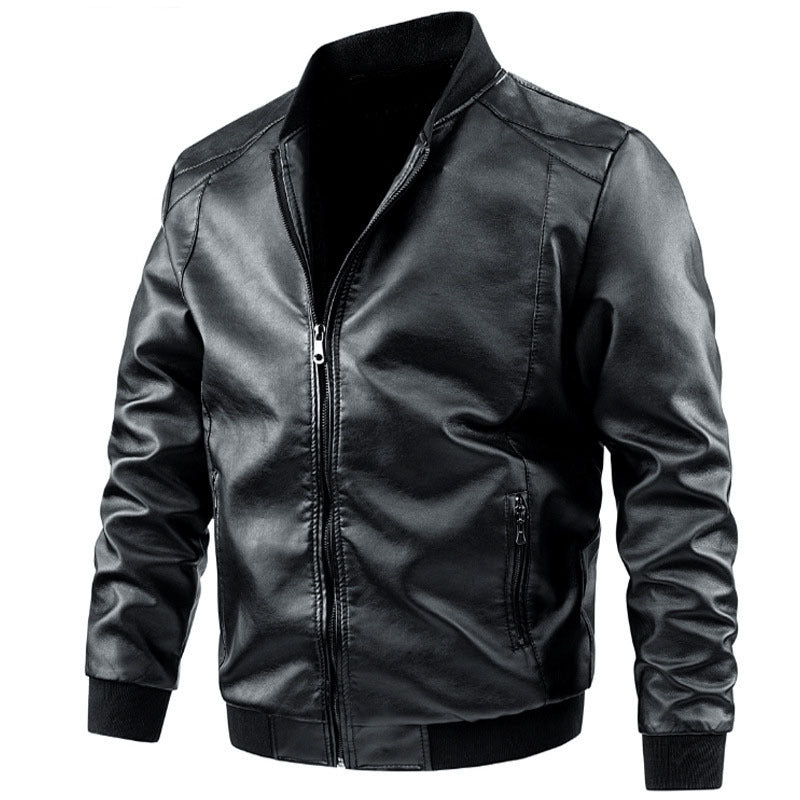 casual leather jacket