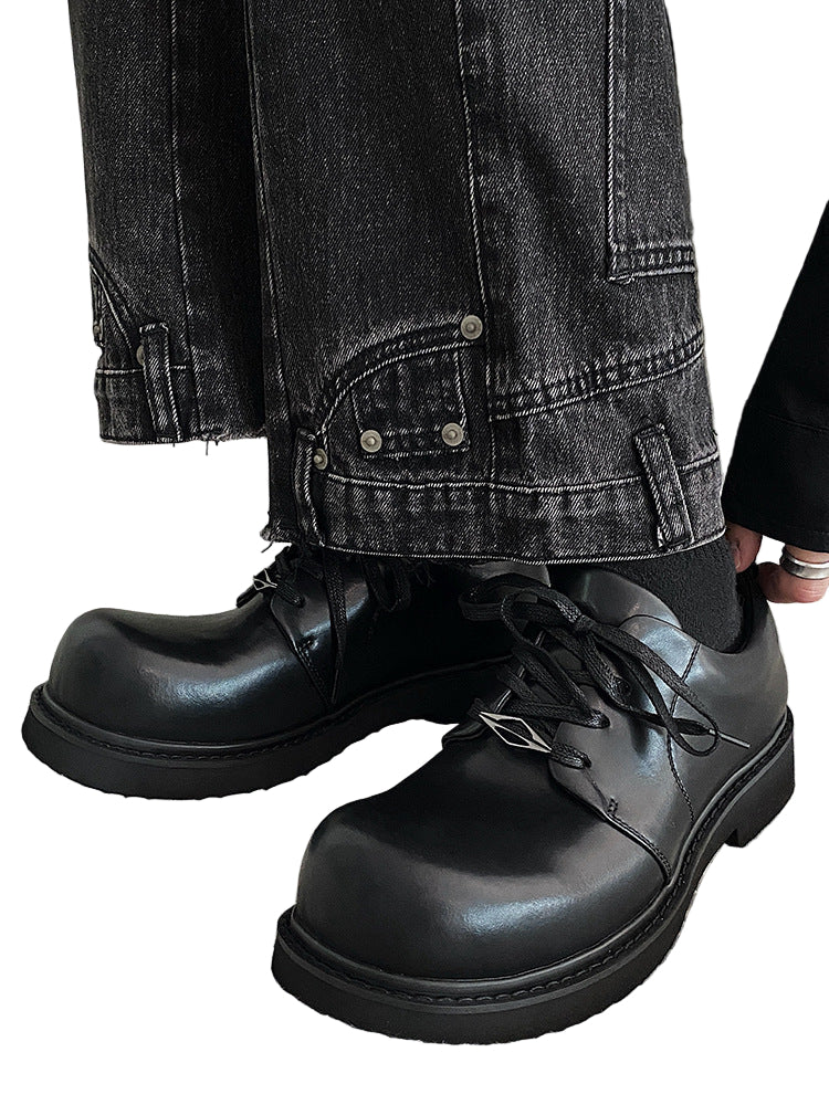 leather derby shoes